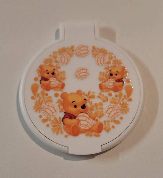 Pooh bear pocket mirror